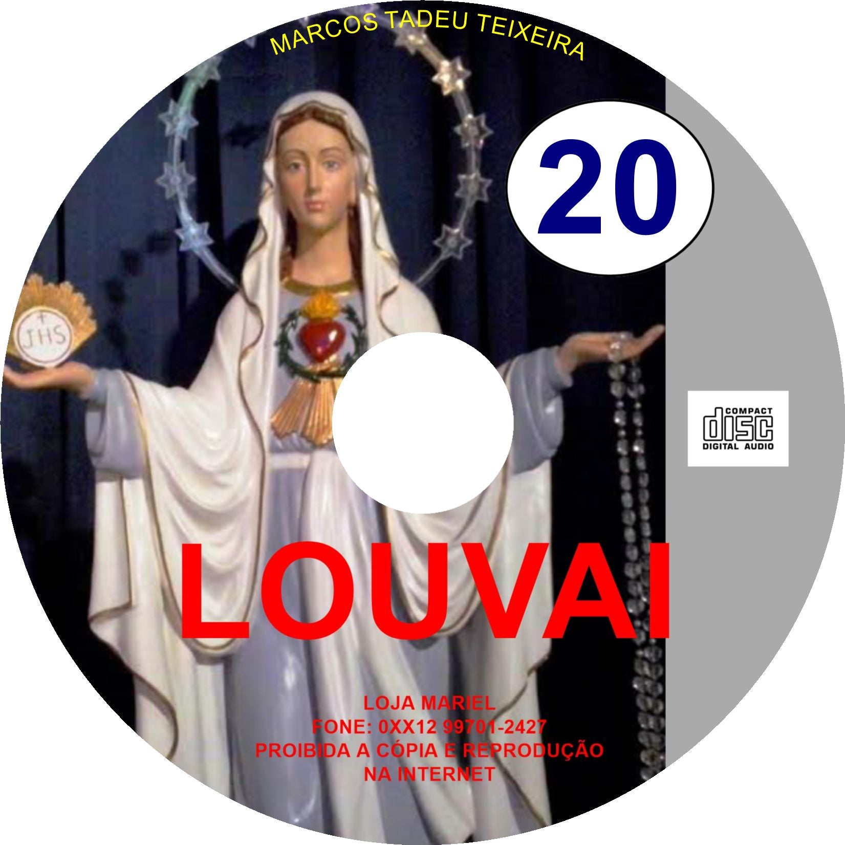 CD LOUVAI 20 NOVO!!!!! CD LOUVAI 20 NOVO!!!!!